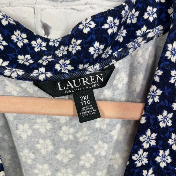 Ralph Lauren Black Label Womens 2X V Neck Wrap Top - Picture 5 of 13